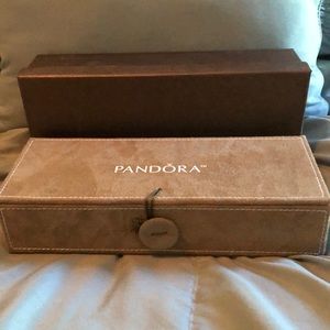Pandora limited edition suede 3 tier jewelry box